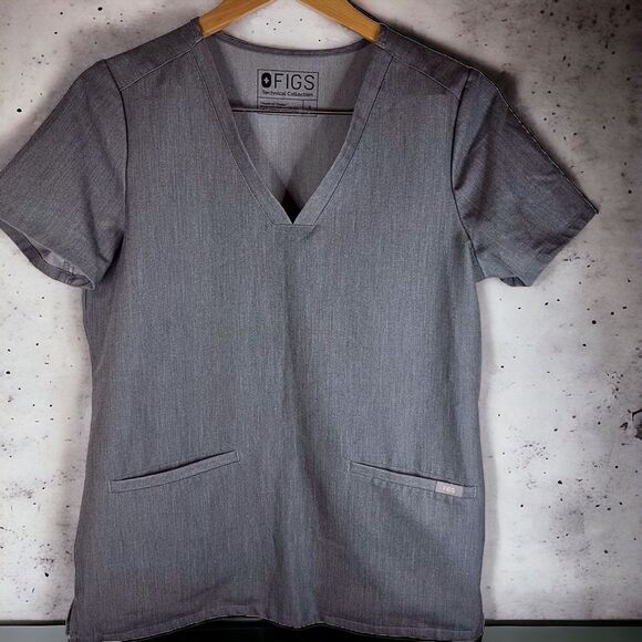 Figs Technical Collection Gray Scrubs with Pockets Size Small New Condition - Picture 1 of 6